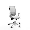 Zulema sincro malla blanca bali blanco brazos blancos base aluminio  ruedas 65mm engomadas