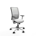 Zulema sincro malla blanca bali blanco brazos blancos base aluminio  ruedas 65mm nailon