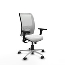 Zulema sincro malla blanca bali blanco brazos 3D base aluminio  ruedas 65mm nailon