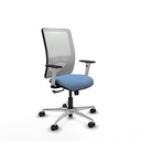 Zulema sincro malla blanca bali azul cielo brazos blancos base aluminio  ruedas 65mm nailon