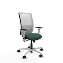 Zulema sincro malla blanca bali verde botella brazos blancos base aluminio  ruedas 65mm nailon