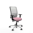 Zulema sincro malla blanca bali rosa brazos 1D base aluminio  ruedas 65mm engomadas