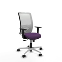 Zulema sincro malla blanca bali morado brazos 1D base aluminio  ruedas 65mm nailon