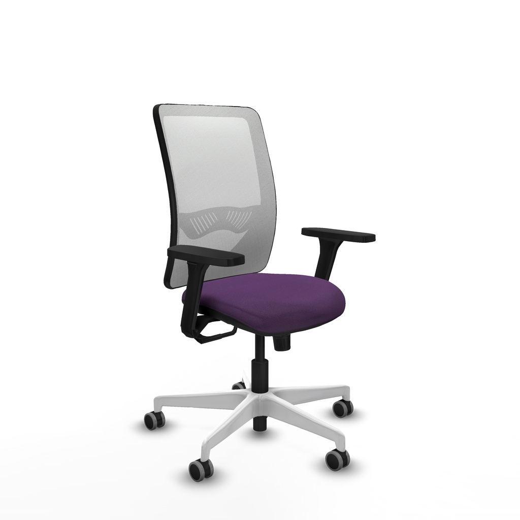 Zulema sincro malla blanca bali morado brazos 3D base blanca  ruedas 65mm engomadas