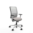 Zulema sincro malla blanca similpiel blanco brazos blancos base blanca  ruedas 65mm nailon
