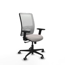 Zulema sincro malla blanca similpiel blanco brazos 2D base nailon  ruedas 65mm engomadas
