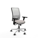 Zulema sincro malla blanca similpiel blanco brazos 3D base blanca  ruedas 65mm engomadas