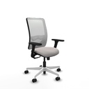 Zulema sincro malla blanca similpiel blanco brazos 3D base blanca  ruedas 65mm nailon
