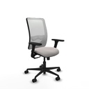 Zulema sincro malla blanca similpiel blanco brazos 3D base nailon  ruedas 65mm nailon
