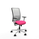 Zulema sincro malla blanca similpiel rosa brazos blancos base blanca  ruedas 65mm nailon