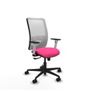 Zulema sincro malla blanca similpiel rosa brazos blancos base nailon  ruedas 65mm nailon