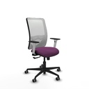 Zulema sincro malla blanca similpiel morado brazos blancos base nailon  ruedas 65mm engomadas
