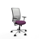 Zulema sincro malla blanca similpiel morado brazos blancos base aluminio  ruedas 65mm nailon