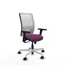 Zulema sincro malla blanca similpiel morado brazos 3D base blanca  ruedas 65mm nailon