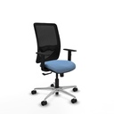 Zulema sincro malla negra bali azul cielo brazos 1D base aluminio  ruedas 65mm nailon