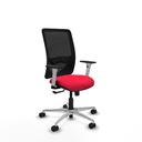 Zulema sincro malla negra bali rojo brazos blancos base aluminio  ruedas 65mm nailon