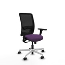 Zulema sincro malla negra bali morado brazos 3D base blanca  ruedas 65mm nailon