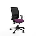 Zulema sincro malla negra similpiel morado brazos 1D base nailon  ruedas 65mm nailon