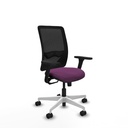 Zulema sincro malla negra similpiel morado brazos 3D base blanca  ruedas 65mm nailon