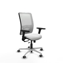 Zulema traslack malla blanca bali blanco brazos 3D base aluminio  ruedas 65mm engomadas