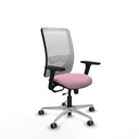 Zulema traslack malla blanca bali rosa brazos 3D base aluminio  ruedas 65mm engomadas