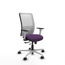 Zulema traslack malla blanca bali morado brazos blancos base aluminio  ruedas 65mm nailon
