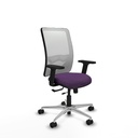 Zulema traslack malla blanca bali morado brazos 2D base aluminio  ruedas 65mm nailon