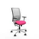 Zulema traslack malla blanca similpiel rosa brazos blancos base blanca  ruedas 65mm engomadas