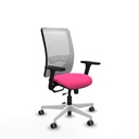 Zulema traslack malla blanca similpiel rosa brazos 3D base blanca  ruedas 65mm engomadas