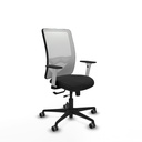 Zulema traslack malla blanca similpiel negro brazos blancos base nailon  ruedas 65mm engomadas