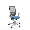 Zulema traslack malla gris bali azul cielo brazos blancos base aluminio  ruedas 65mm engomadas