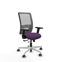 Zulema traslack malla gris bali morado brazos 2D base blanca  ruedas 65mm engomadas