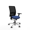 Zulema traslack malla negra bali azul marino brazos 3D base aluminio  ruedas 65mm engomadas