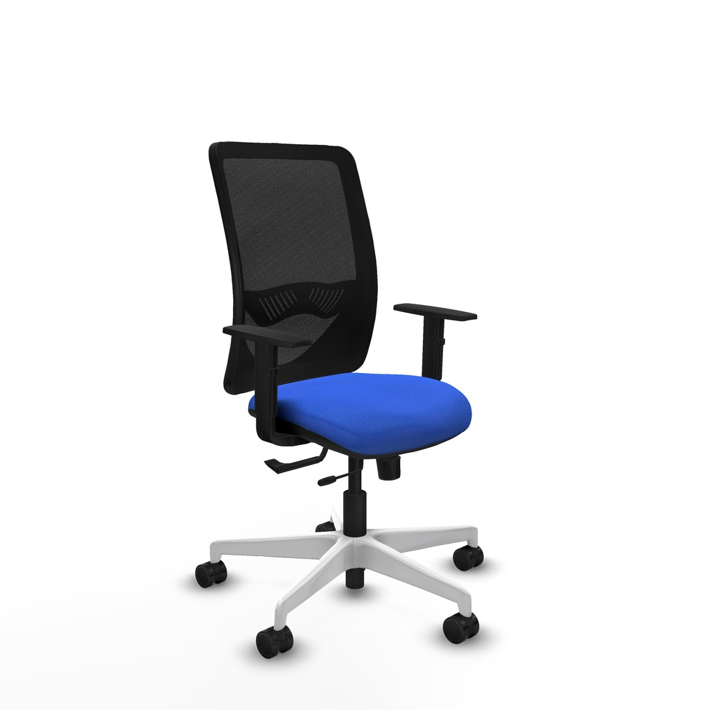Zulema traslack malla negra bali azul brazos 1D base blanca  ruedas 65mm nailon