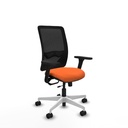 Zulema traslack malla negra bali naranja brazos 3D base blanca  ruedas 65mm nailon