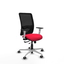 Zulema traslack malla negra bali rojo brazos blancos base aluminio  ruedas 65mm engomadas
