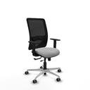 Zulema traslack malla negra bali gris claro brazos 1D base aluminio  ruedas 65mm engomadas