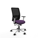 Zulema traslack malla negra bali morado brazos blancos base aluminio  ruedas 65mm nailon