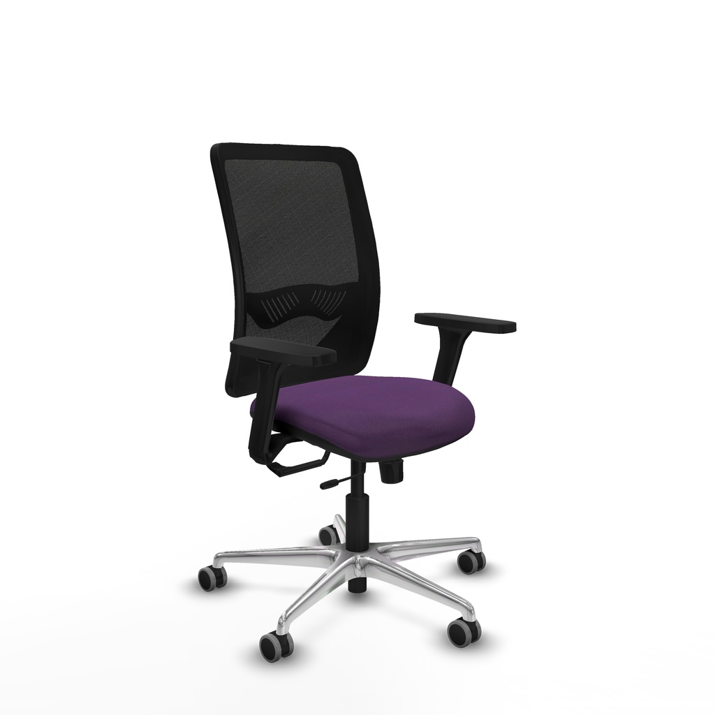 Zulema traslack malla negra bali morado brazos 3D base aluminio  ruedas 65mm engomadas