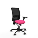 Zulema traslack malla negra similpiel rosa brazos 3D base nailon  ruedas 65mm nailon