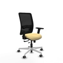 Zulema traslack malla negra similpiel crema brazos 2D base blanca  ruedas 65mm engomadas