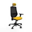Mardos sincro bali amarillo brazos 3D base nailon ruedas 65mm nailon cabecero 2D