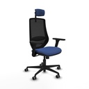 Mardos sincro bali azul marino brazos 3D base nailon ruedas 65mm engomadas cabecero 2D