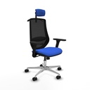 Mardos sincro bali azul brazos 3D base aluminio ruedas 65mm nailon cabecero 2D perchero