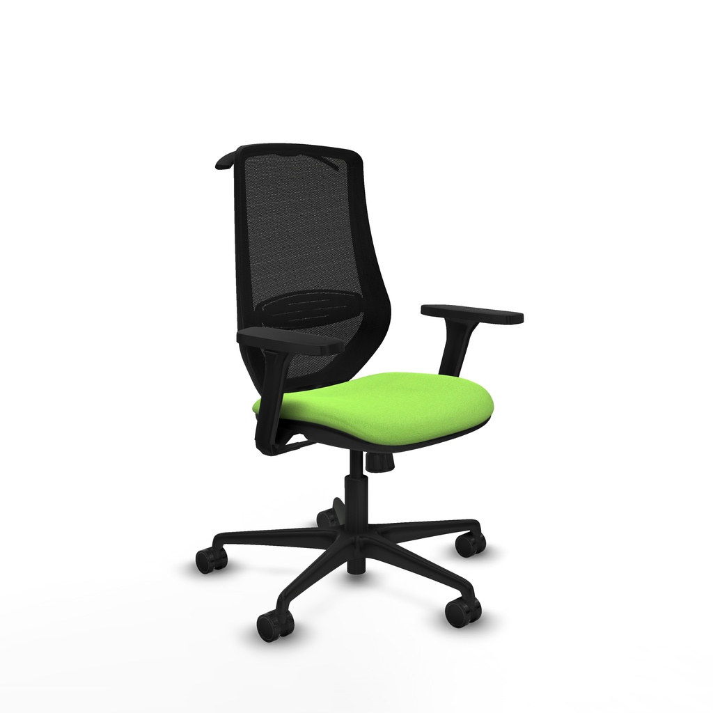 Mardos sincro bali pistacho brazos 3D base nailon ruedas 65mm nailon perchero