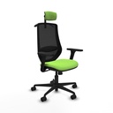 Mardos sincro bali pistacho brazos 3D base nailon ruedas 65mm nailon cabecero 2D perchero