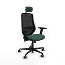 Mardos sincro bali verde botella brazos 2D base nailon ruedas 65mm engomadas cabecero 2D