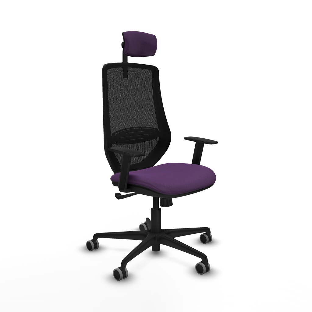 Mardos sincro bali morado brazos 1D base nailon ruedas 65mm engomadas cabecero 2D