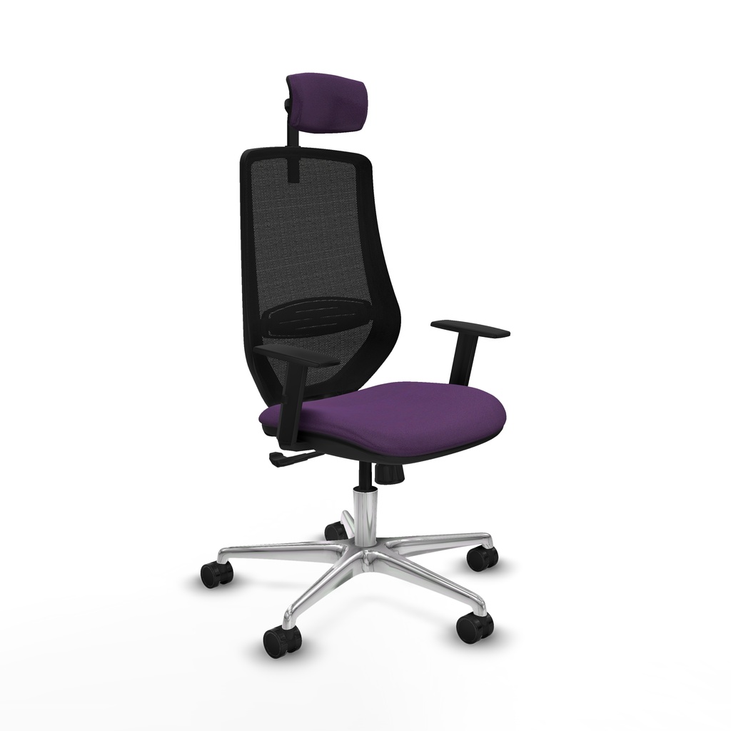 Mardos sincro bali morado brazos 1D base aluminio ruedas 65mm nailon cabecero 2D
