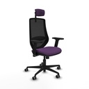 Mardos sincro bali morado brazos 2D base nailon ruedas 65mm engomadas cabecero 2D